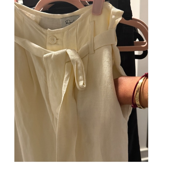 Rails - Jess Linen Pant w/pockets & buttons - Cream - Size Small (US 2-4) - Picture 6 of 16